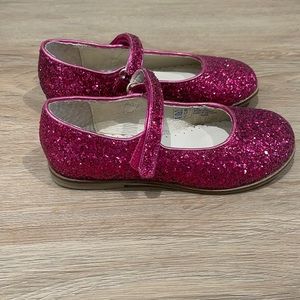 Biden Sparkle Mary Janes-bright pink